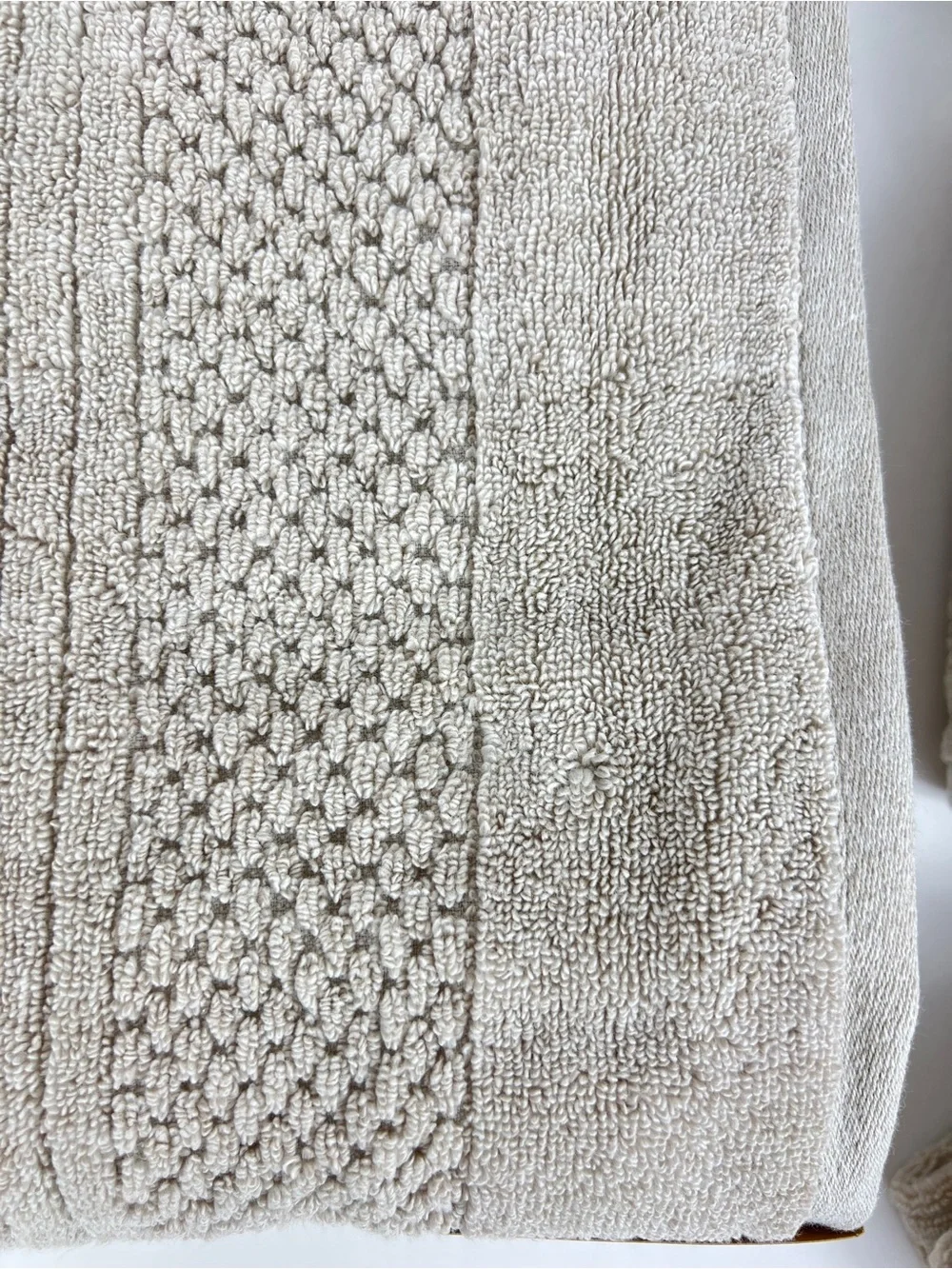 Common Thread Bath Towel Set Bamboo Eco Melange Tan Zero Twist Cotton 9 Pc NEW